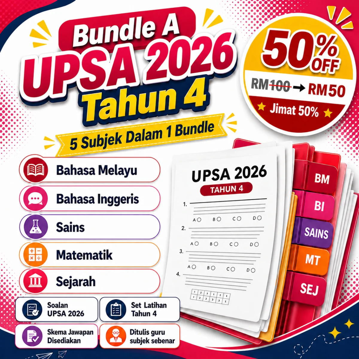 Bundle A UPSA 2026 Tahun 4