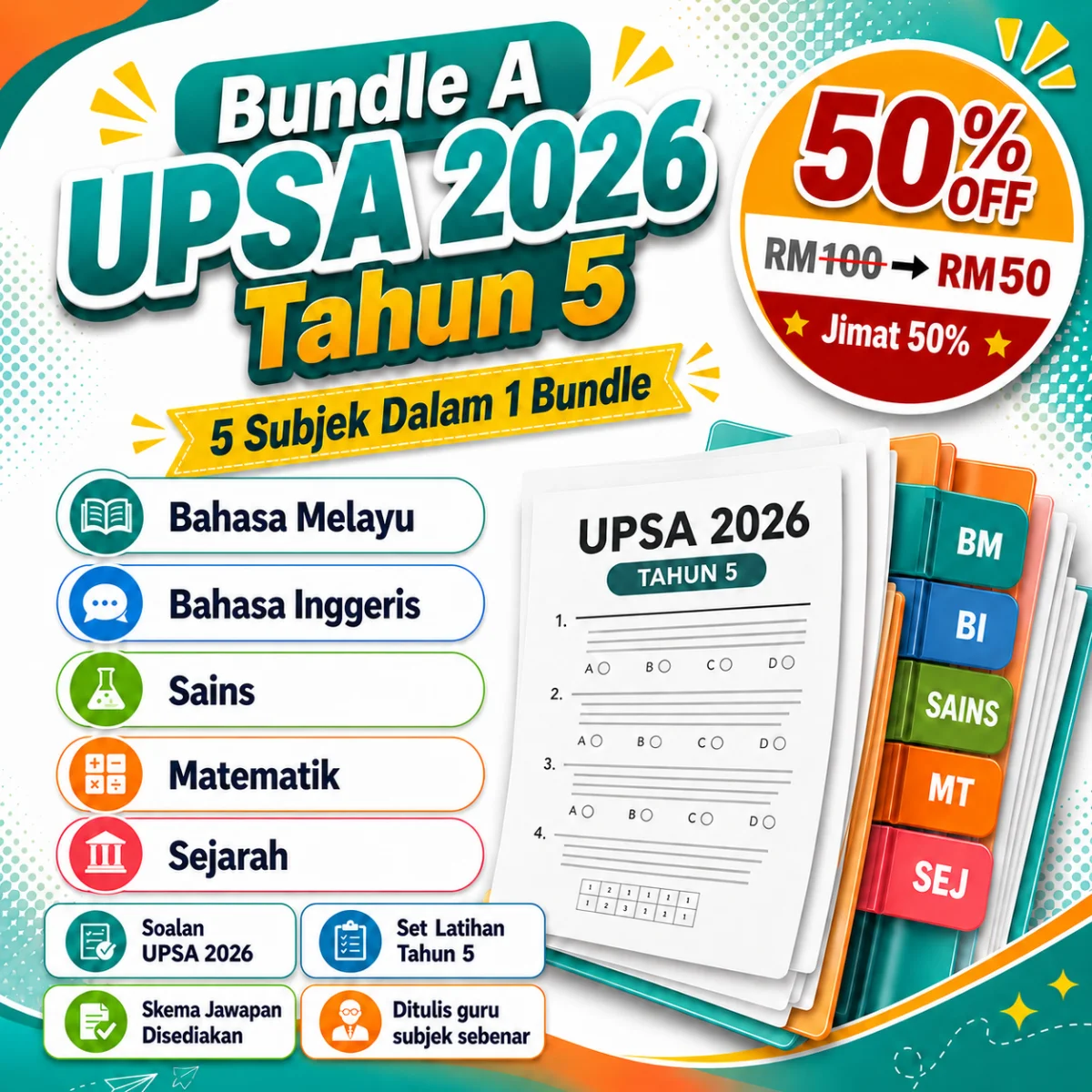 Bundle A UPSA 2026 Tahun 5