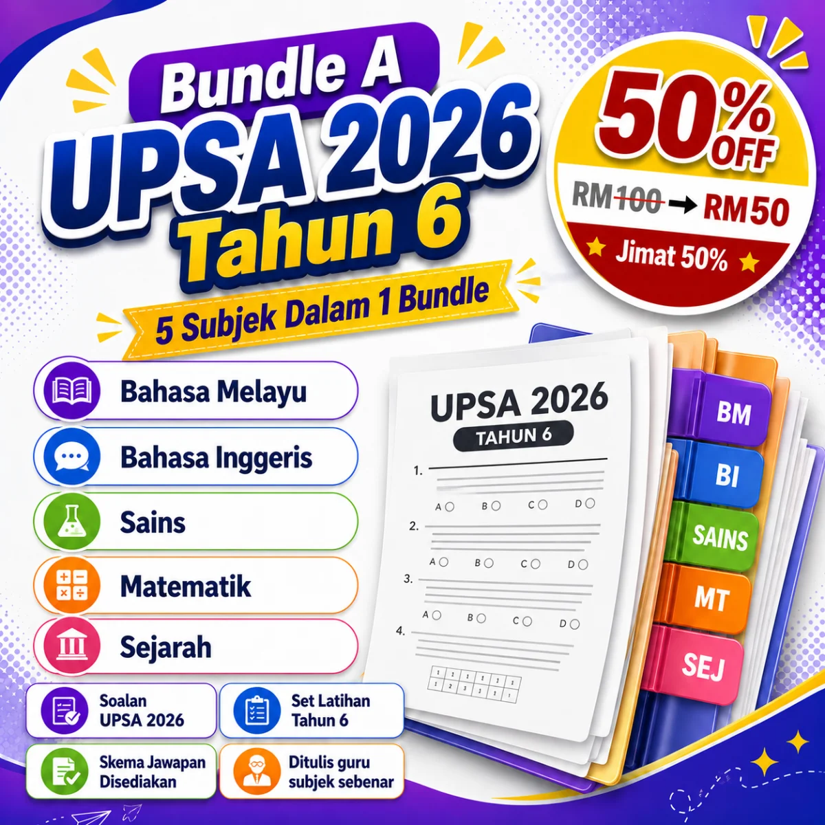 Bundle A UPSA 2026 Tahun 6