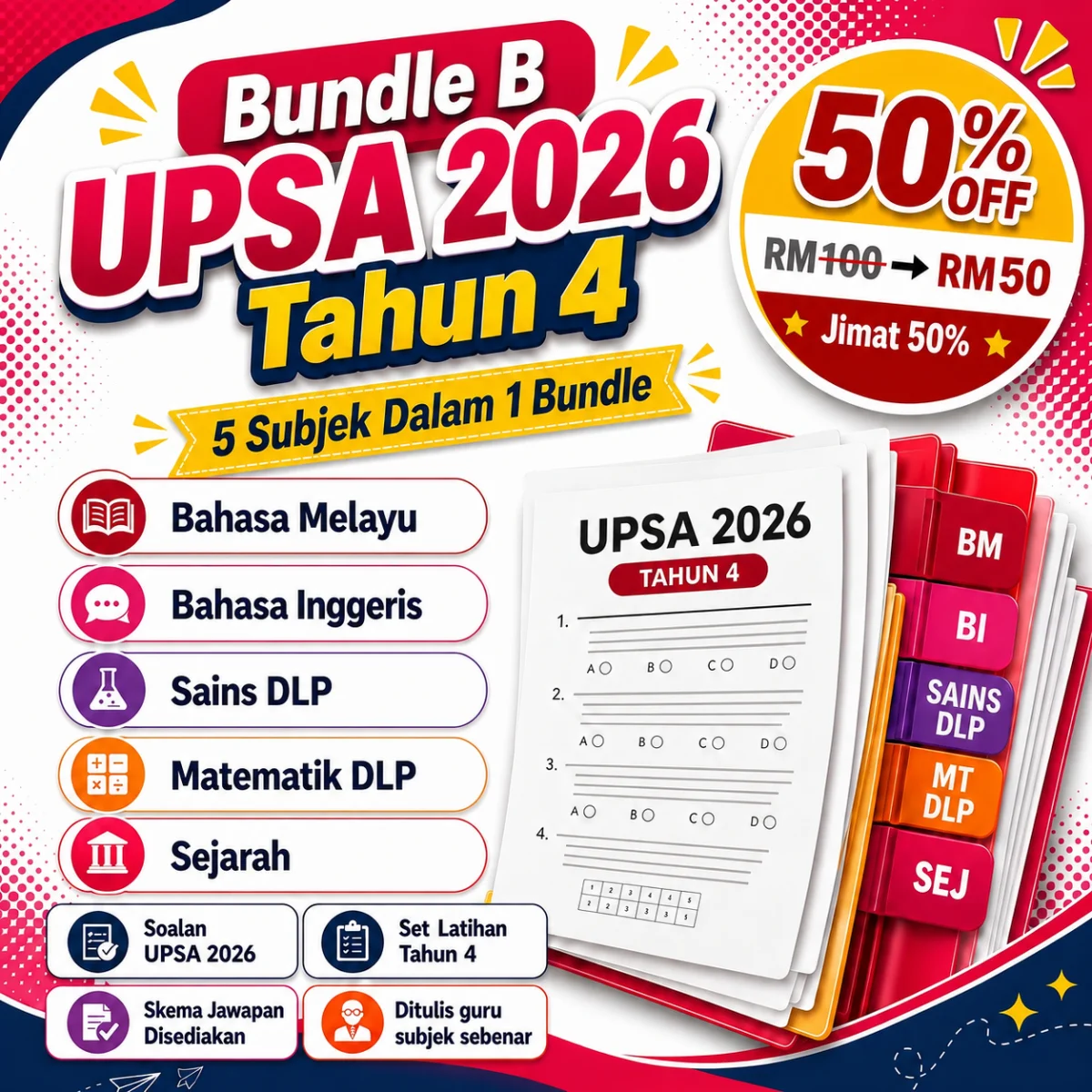 Bundle B UPSA 2026 Tahun 4 (DLP)