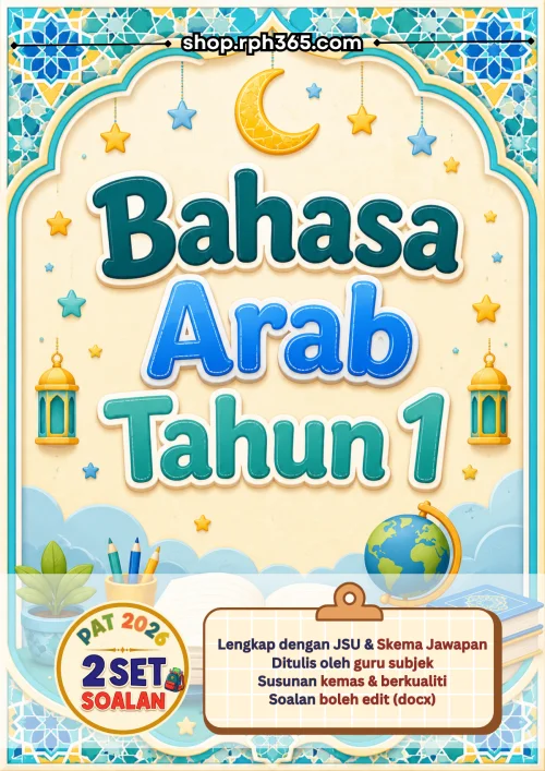Bahasa Arab Tahun 1 PAT 2026 by RPH365 (2 Set)