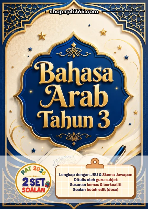 Bahasa Arab Tahun 3 PAT 2026 by RPH365 (2 Set)