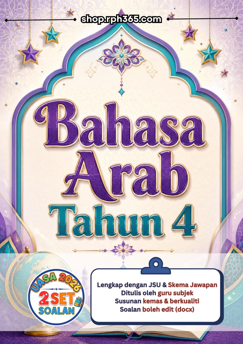 Bahasa Arab Tahun 4 UASA 2026 by RPH365 (2 Set)