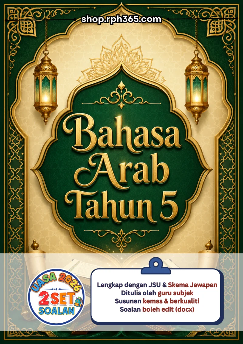 Bahasa Arab Tahun 5 UASA 2026 by RPH365 (2 Set)