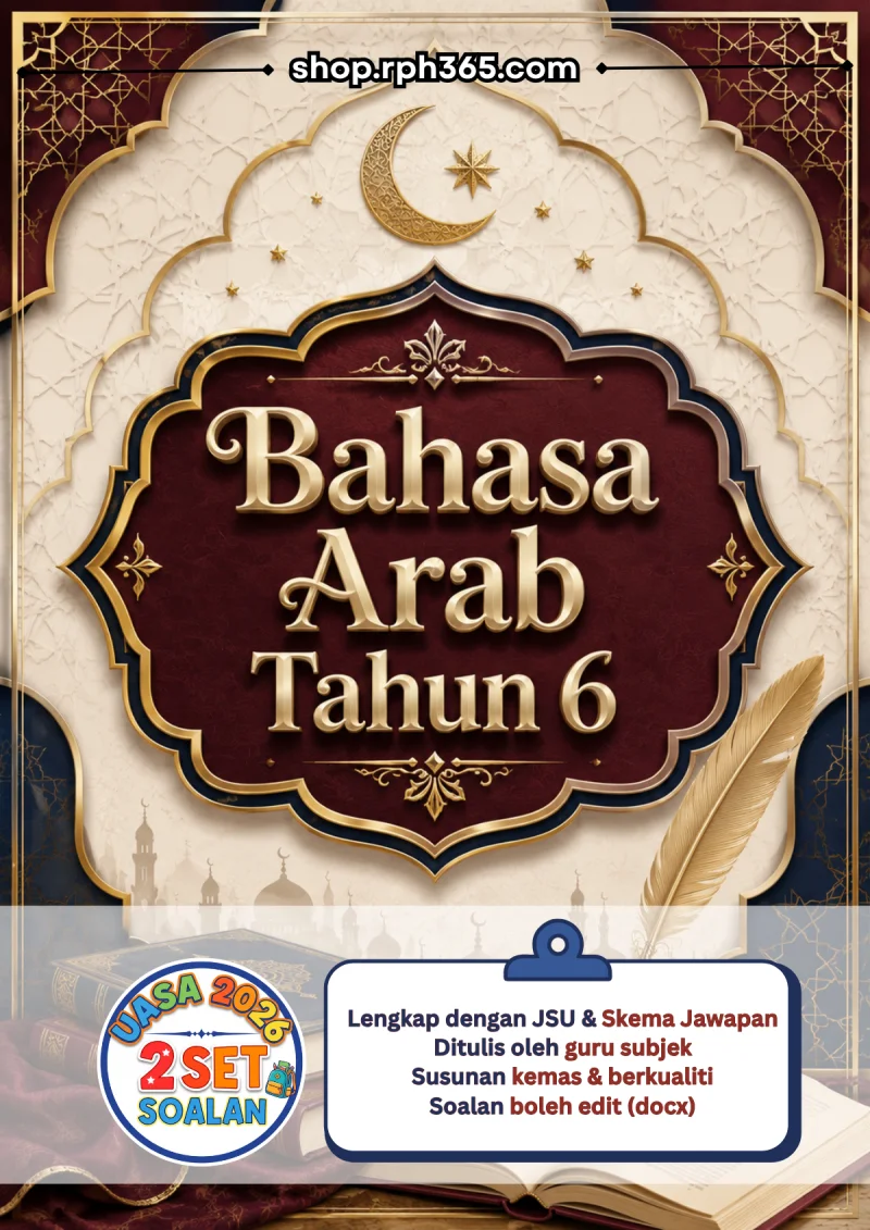 Bahasa Arab Tahun 6 UASA 2026 by RPH365 (2 Set)
