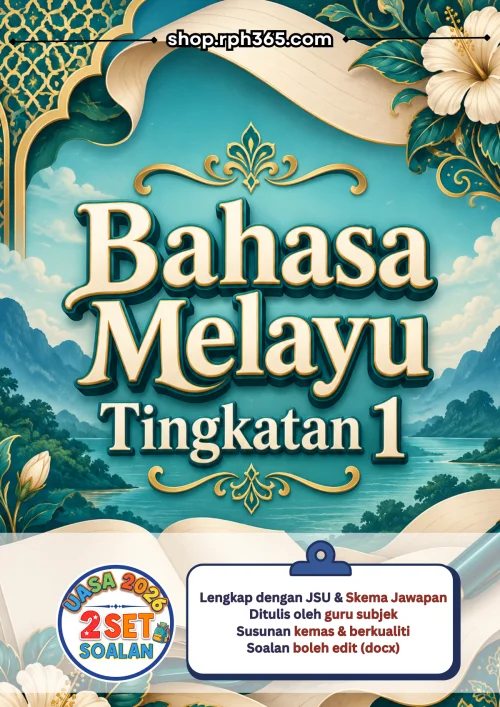 Bahasa Melayu Tingkatan 1 UASA 2026 by RPH365 (2 Set)