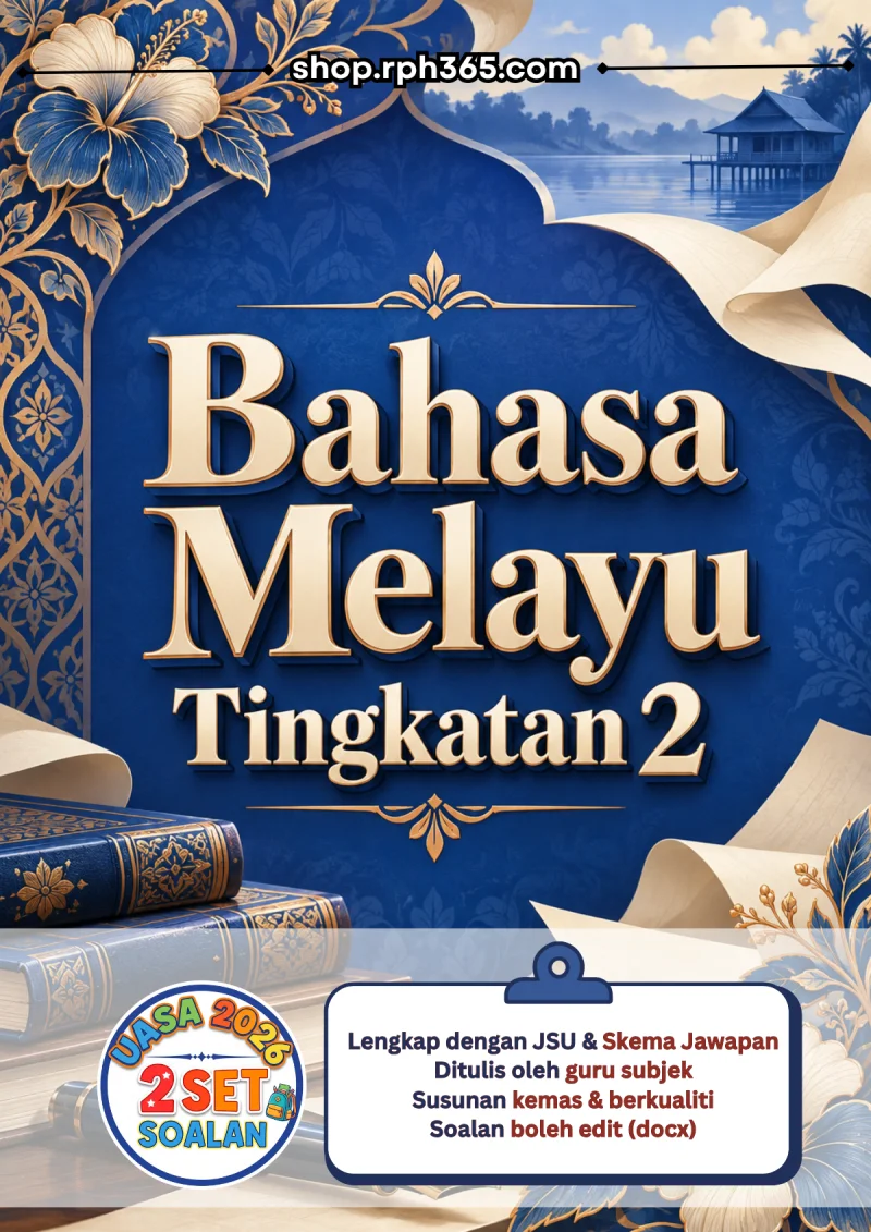 Bahasa Melayu Tingkatan 2 UASA 2026 by RPH365 (2 Set)