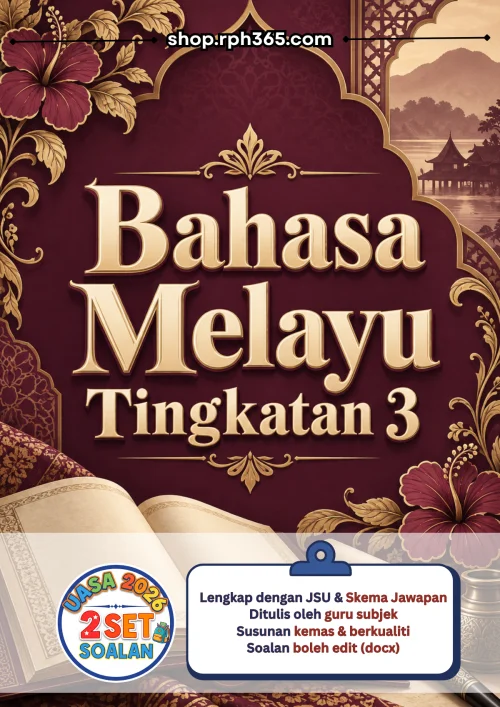 Bahasa Melayu Tingkatan 3 UASA 2026 by RPH365 (2 Set)