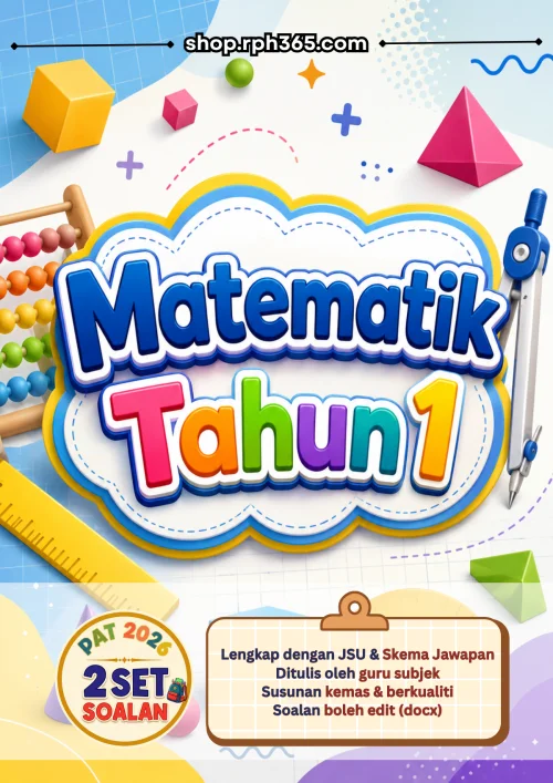 Matematik Tahun 1 PAT 2026 by RPH365 (2 Set)