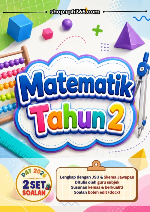 Matematik Tahun 2 PAT 2026 by RPH365 (2 Set)