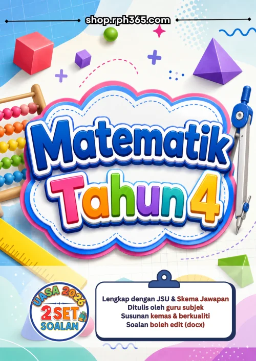 Matematik Tahun 4 UASA 2026 by RPH365 (2 Set)