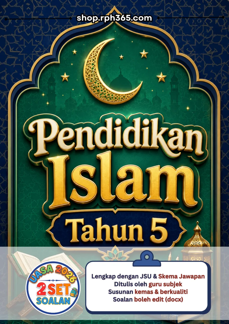 Pendidikan Islam Tahun 5 UASA 2026 by RPH365 (2 Set)