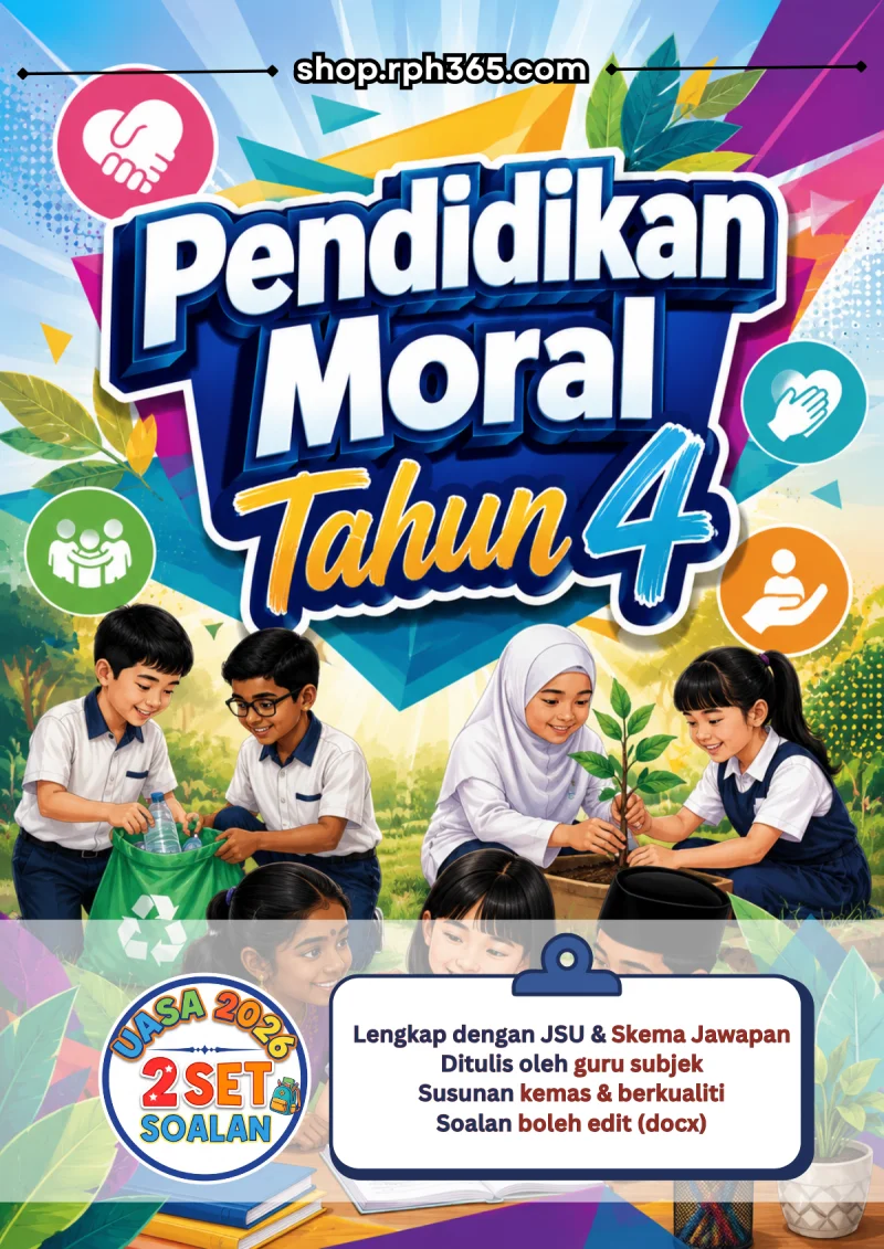 Pendidikan Moral Tahun 4 UASA 2026 by RPH365 (2 Set)
