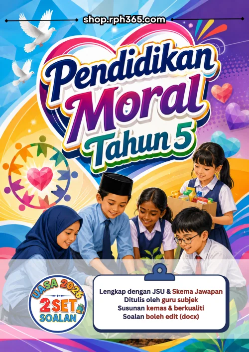 Pendidikan Moral Tahun 5 UASA 2026 by RPH365 (2 Set)