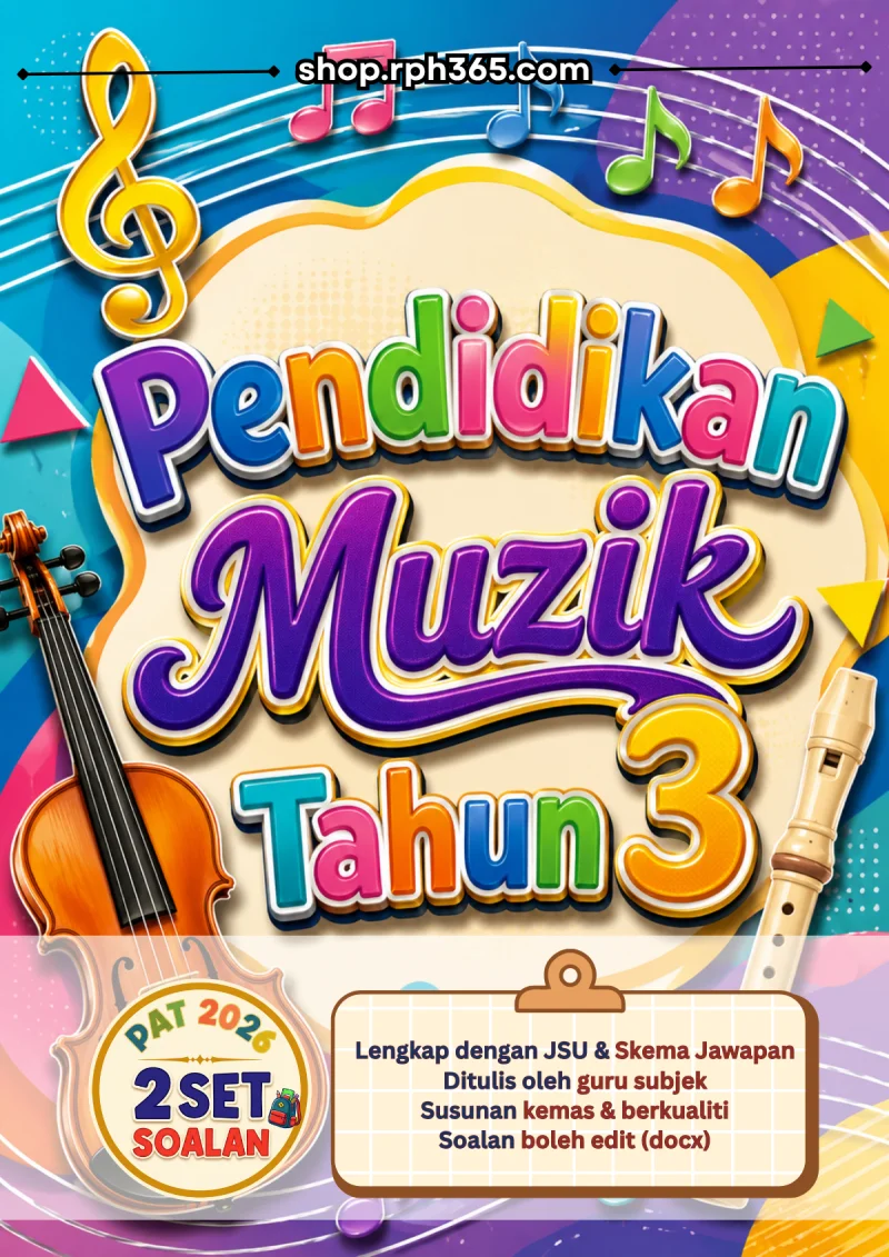 Pendidikan Muzik Tahun 3 PAT 2026 by RPH365 (2 Set)