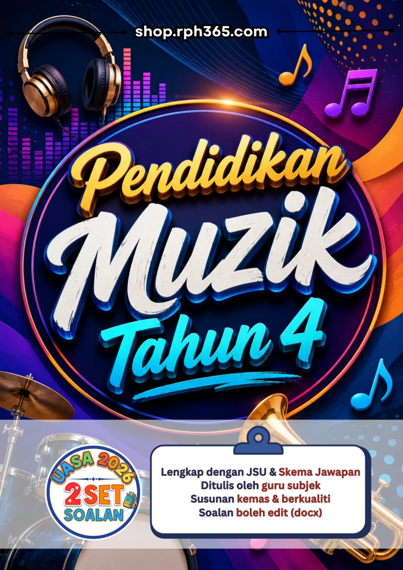 Pendidikan Muzik Tahun 4 UASA 2026 by RPH365 (2 Set)