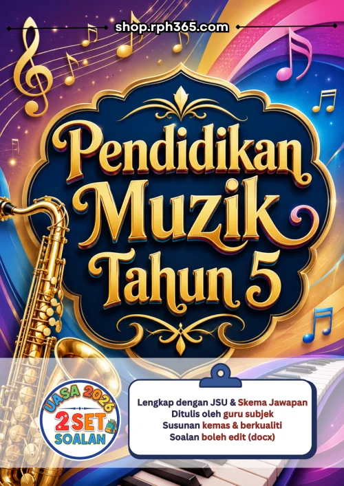 Pendidikan Muzik Tahun 5 UASA 2026 by RPH365 (2 Set)