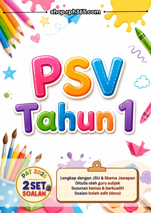 PSV Tahun 1 PAT 2026 by RPH365 (2 Set)