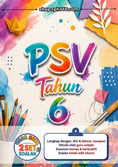 PSV Tahun 6 UASA 2026 by RPH365 (2 Set)