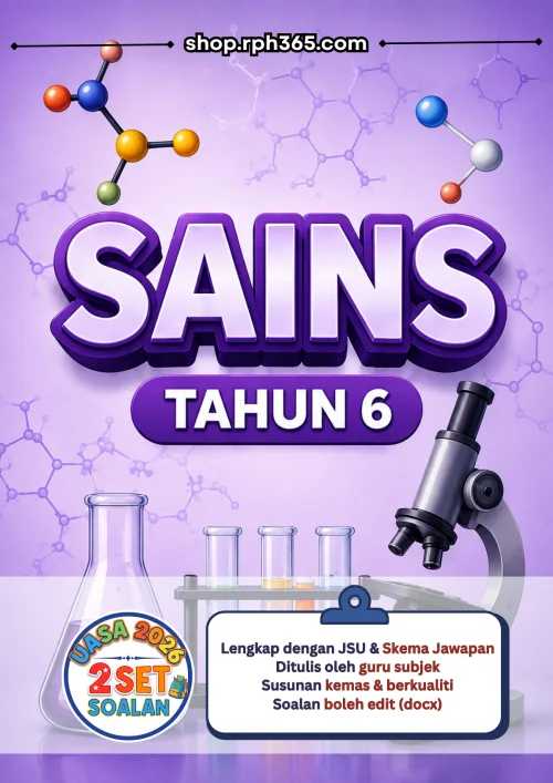 Sains Tahun 6 UASA 2026 by RPH365 (2 Set)