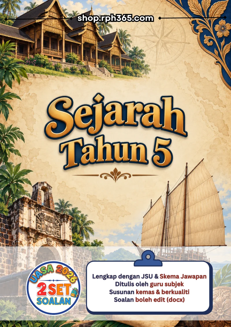 Sejarah Tahun 5 UASA 2026 by RPH365 (2 Set)