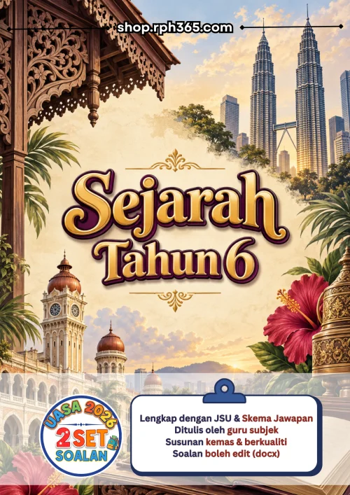 Sejarah Tahun 6 UASA 2026 by RPH365 (2 Set)