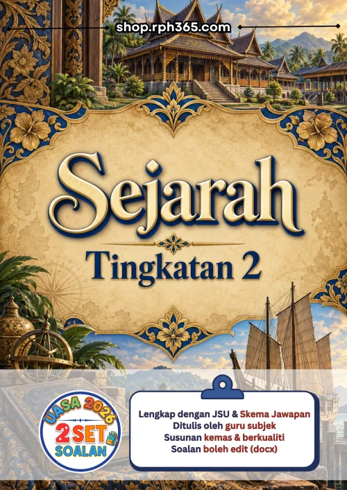 Sejarah Tingkatan 2 UASA 2026 by RPH365 (2 Set)