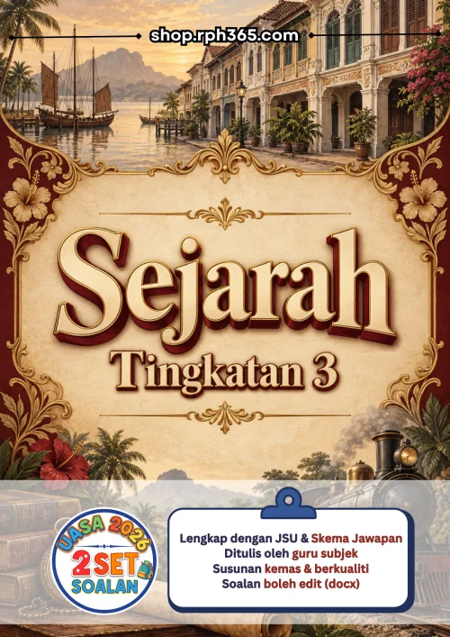 Sejarah Tingkatan 3 UASA 2026 by RPH365 (2 Set)