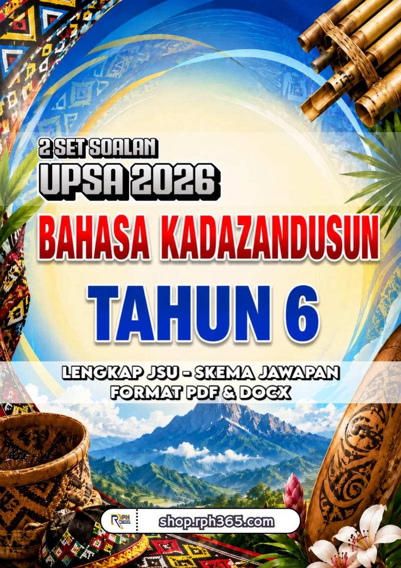 UPSA 2026 Bahasa Kadazandusun Tahun 6 by RPH365