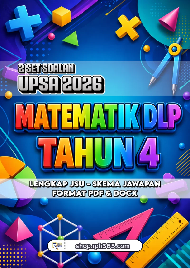 UPSA 2026 Matematik DLP Tahun 4 by RPH365