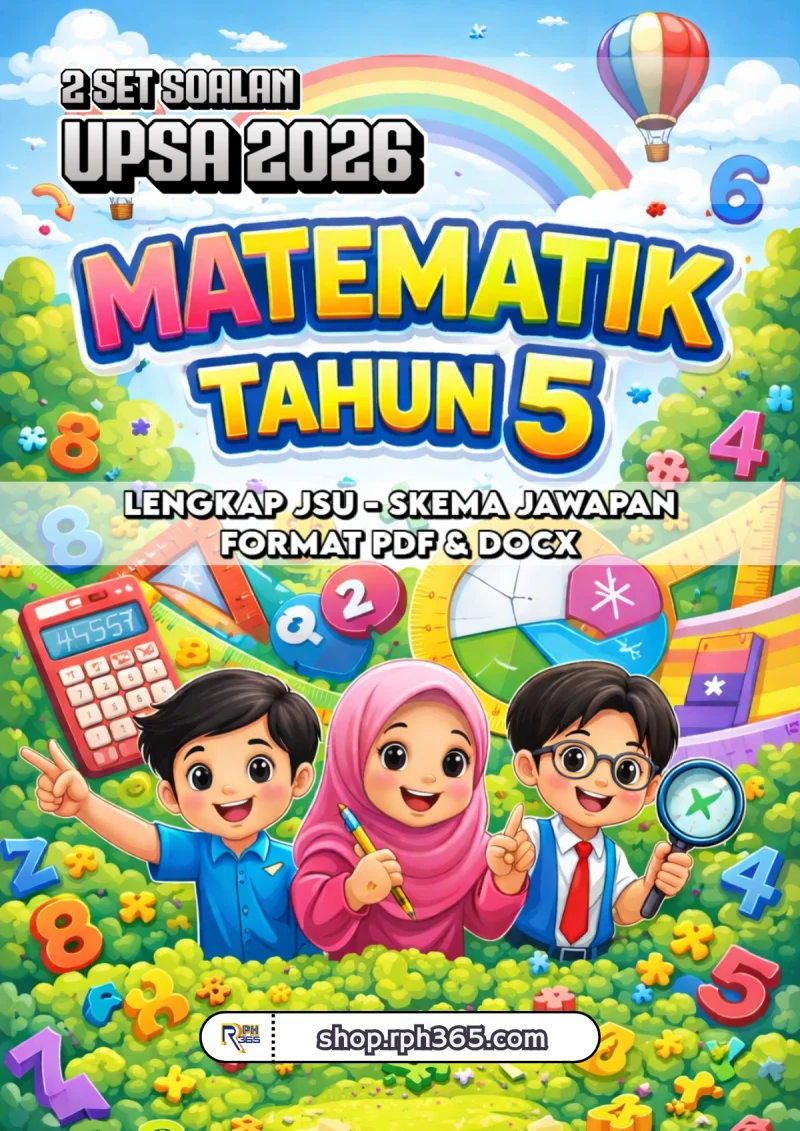 UPSA 2026 Matematik Tahun 5 by RPH365